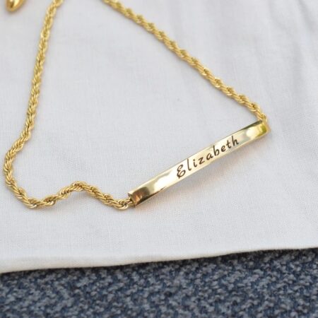 Layla Bar Twist Drawstring Bracelet