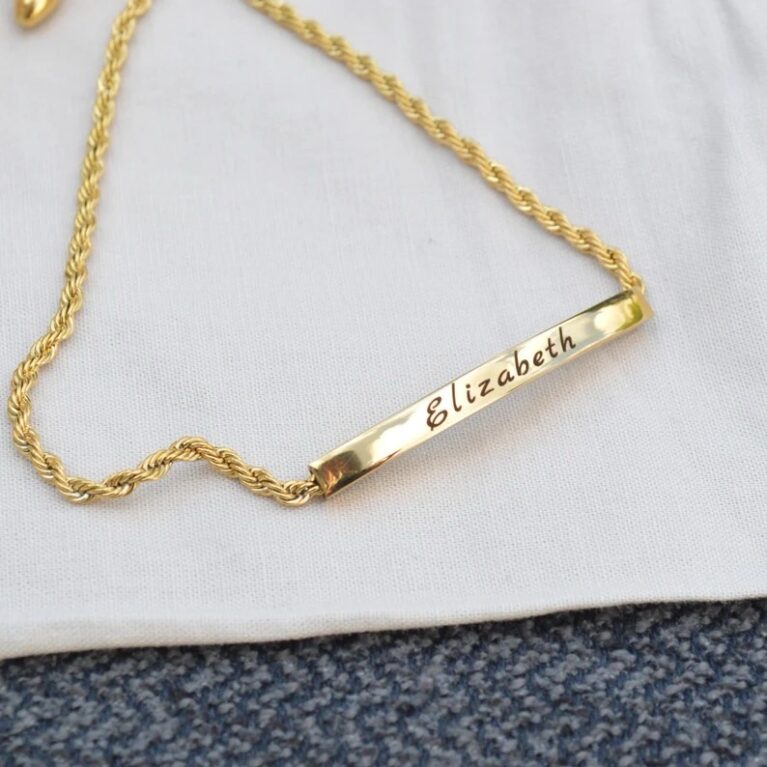 Layla Bar Twist Drawstring Bracelet