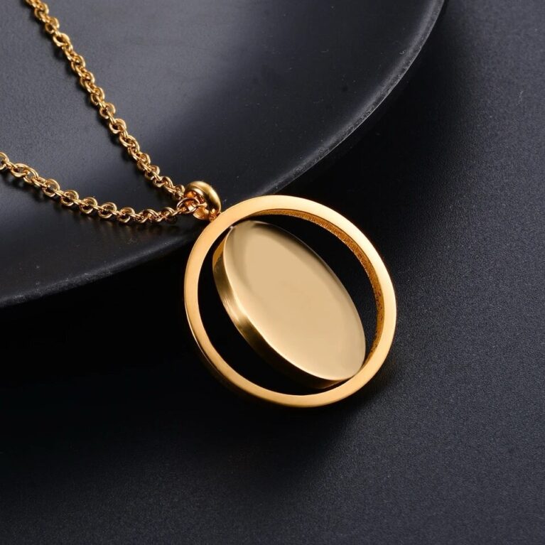 Wanderlust Spinning Photo Necklace