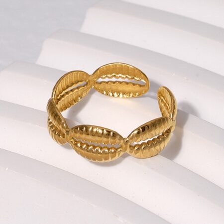 Cowry Open Ring