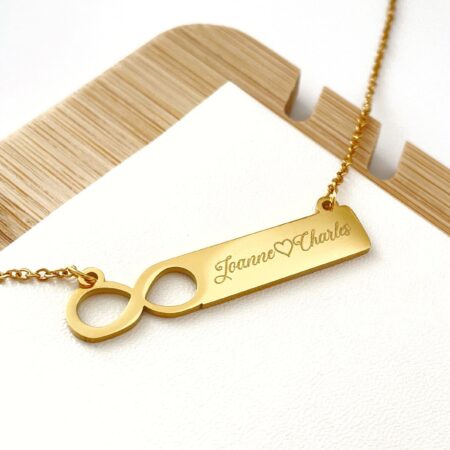 Infinity Nameplate Necklace